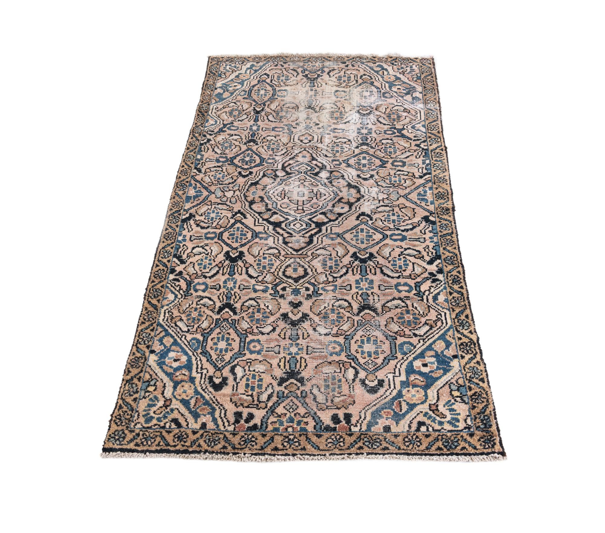 3' 2 x 6' Hand Knotted Ultra Vintage Persian Wool Rug