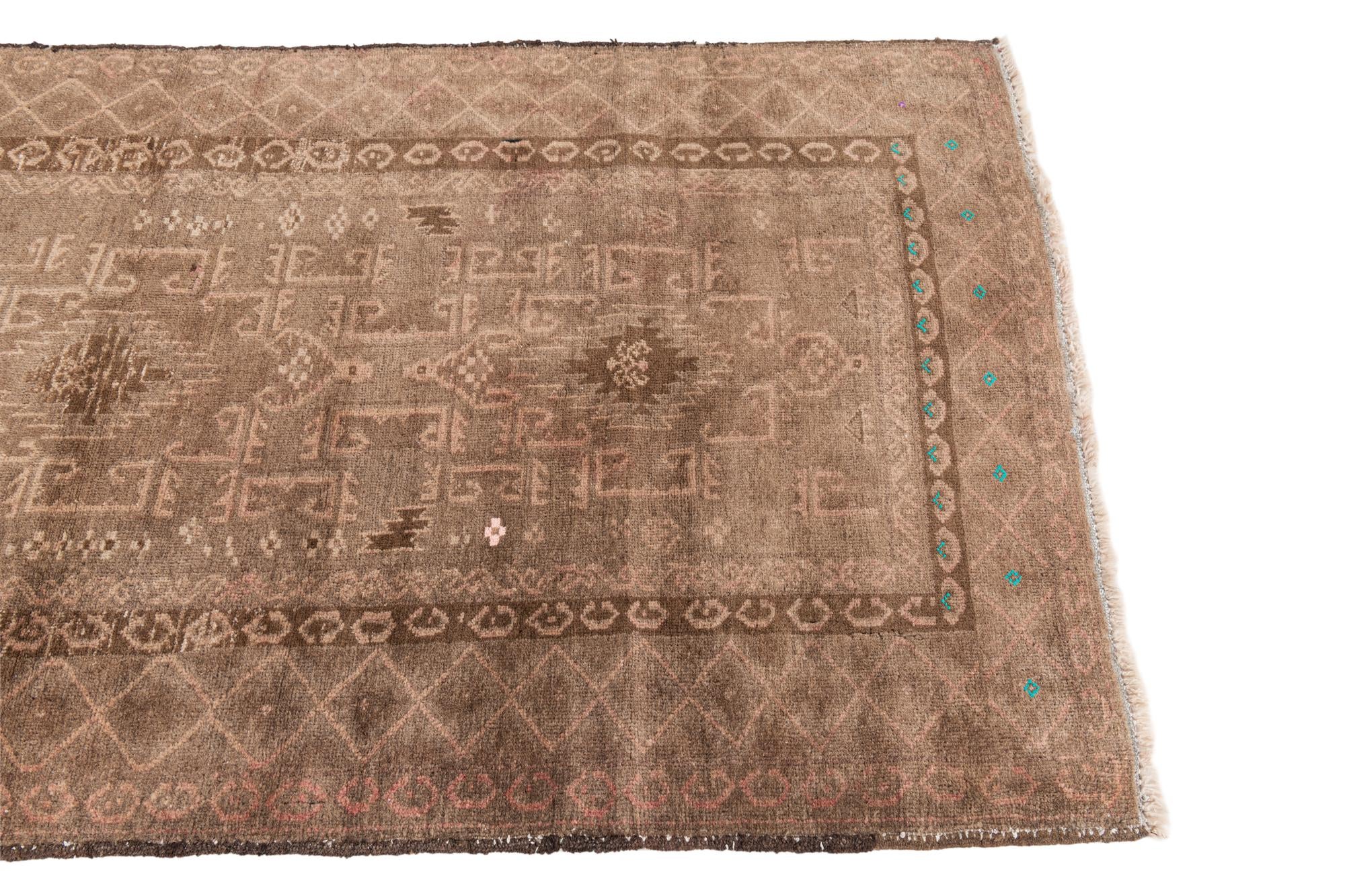 3' 3 x 6' 2 Hand Knotted Ultra Vintage Persian Wool Rug