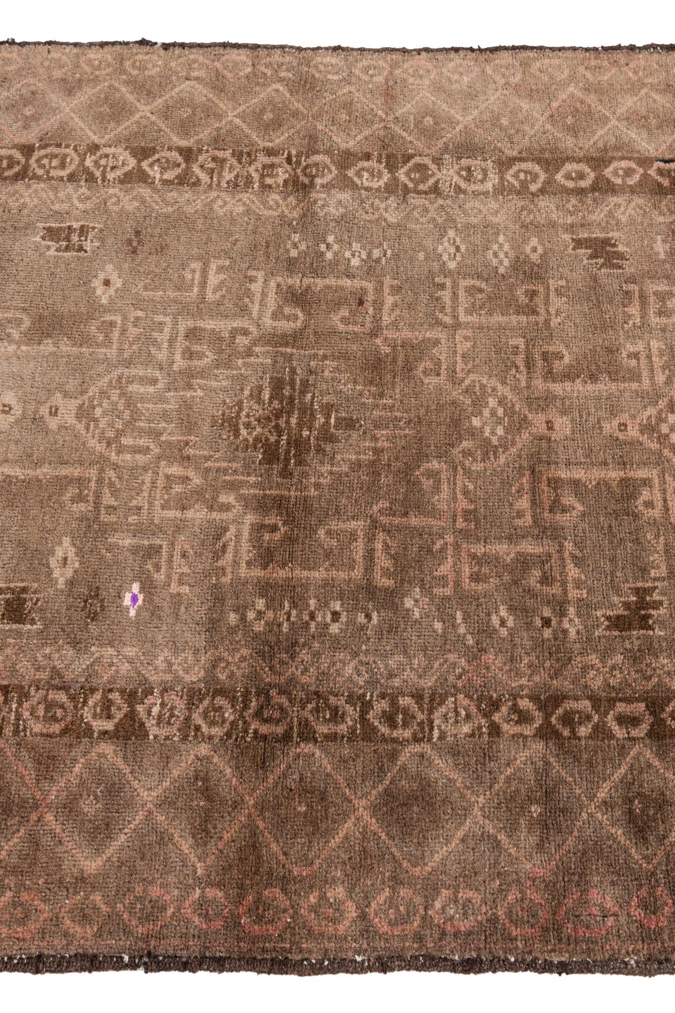 3' 3 x 6' 2 Hand Knotted Ultra Vintage Persian Wool Rug
