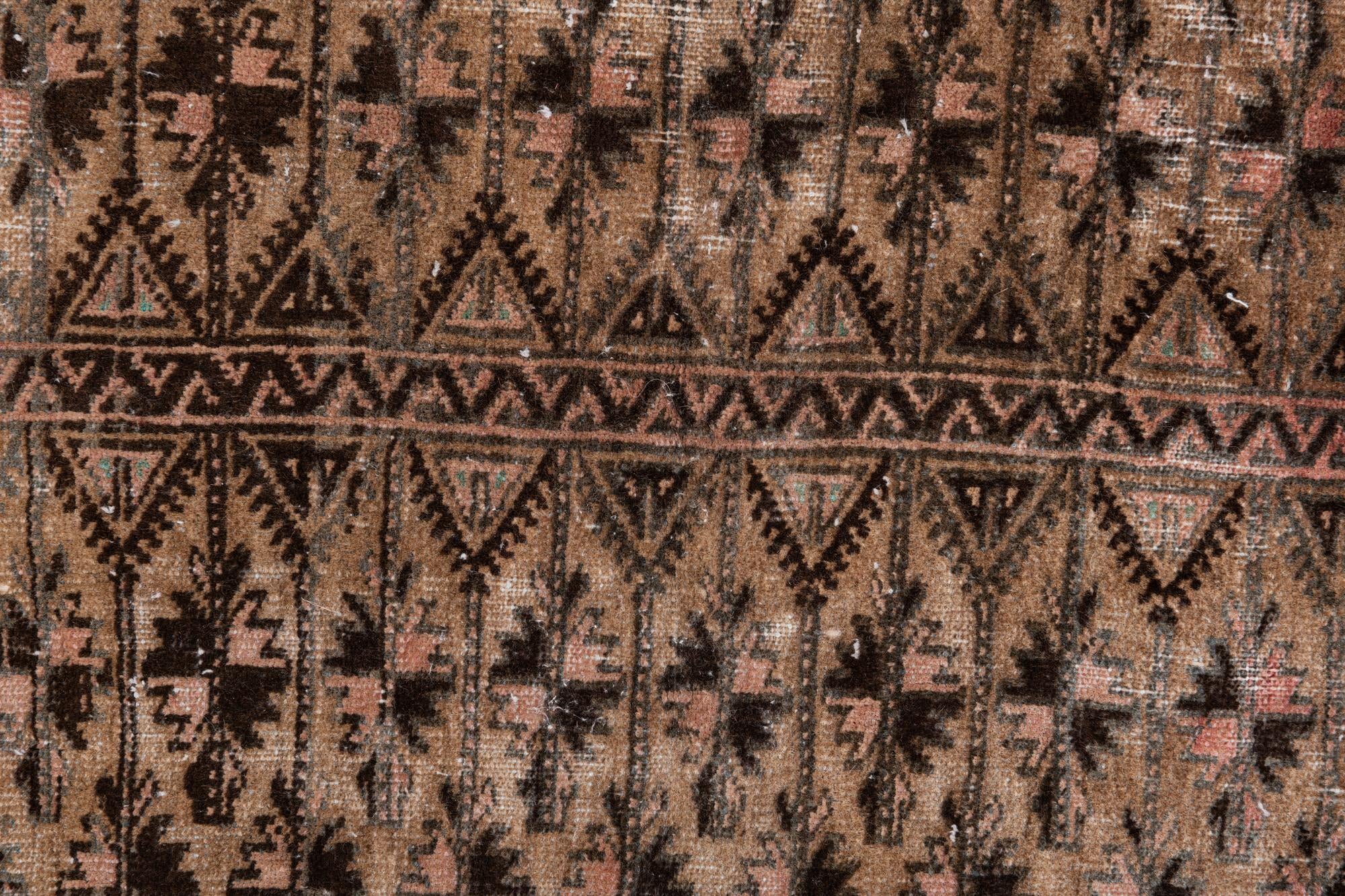 3' 4 x 5' 2 Hand Knotted Ultra Vintage Persian Wool Rug