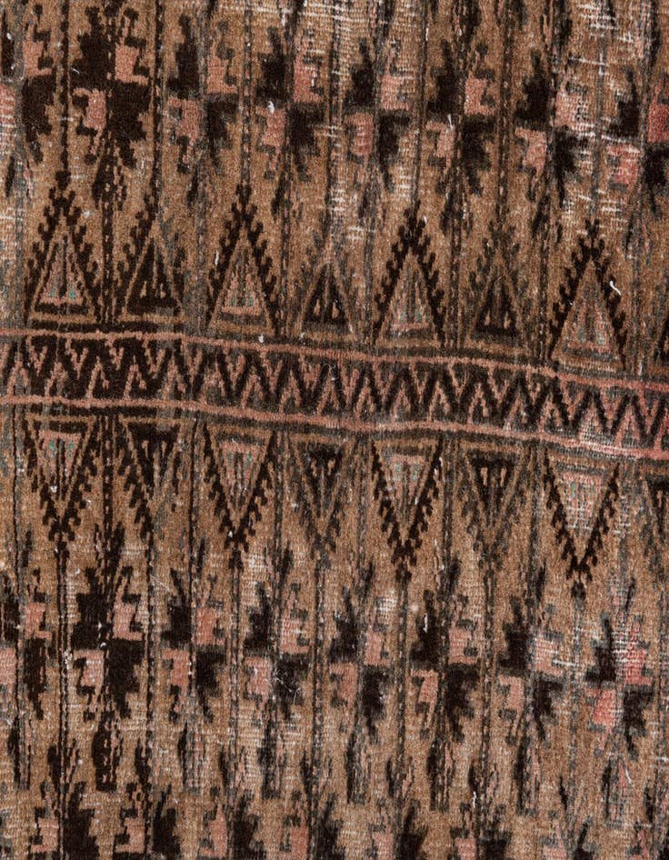 Detail image of 3' 4 x 5' 2  Hand Knotted Ultra Vintage Persian Wool Rug