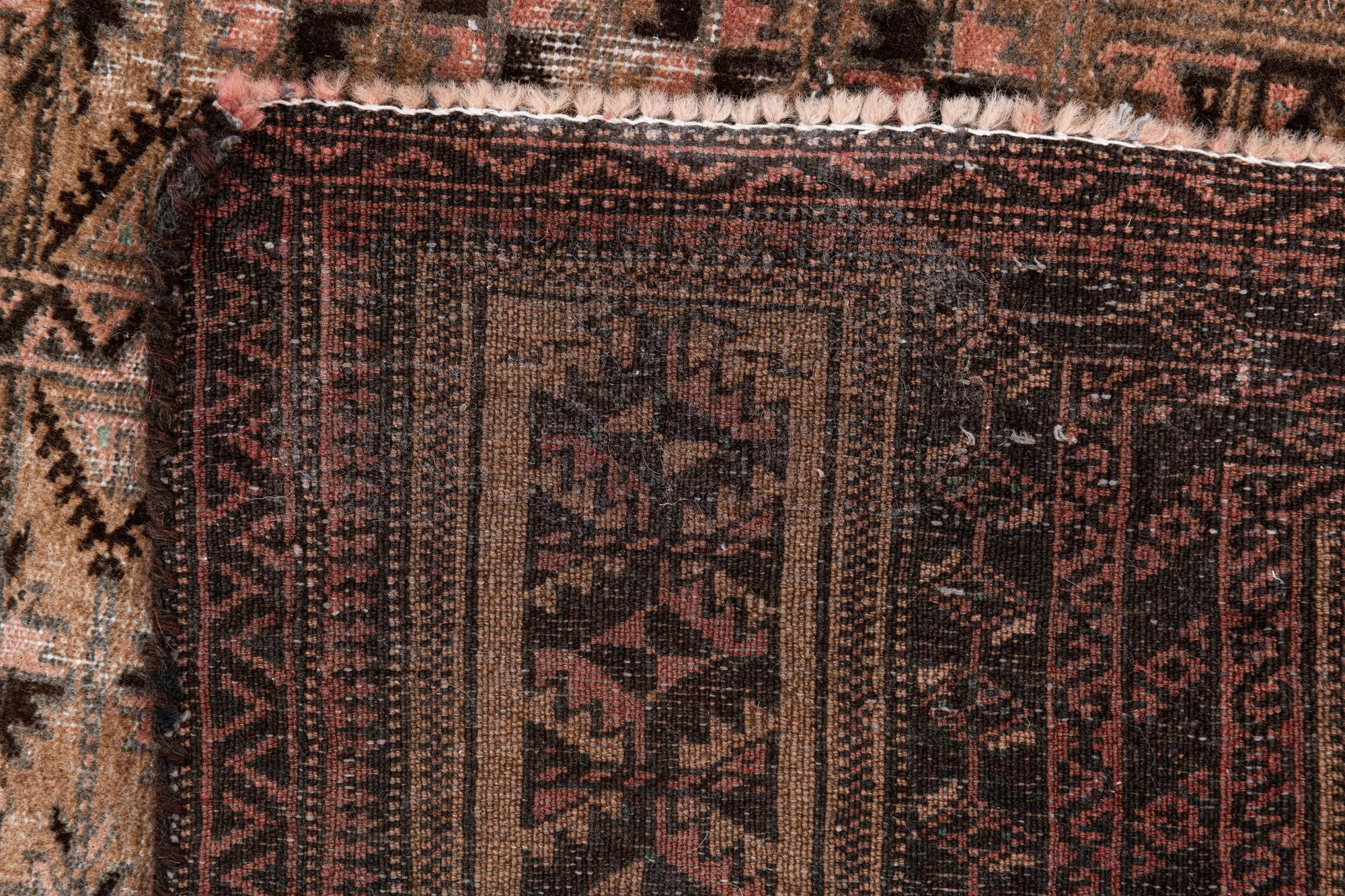 3' 4 x 5' 2 Hand Knotted Ultra Vintage Persian Wool Rug