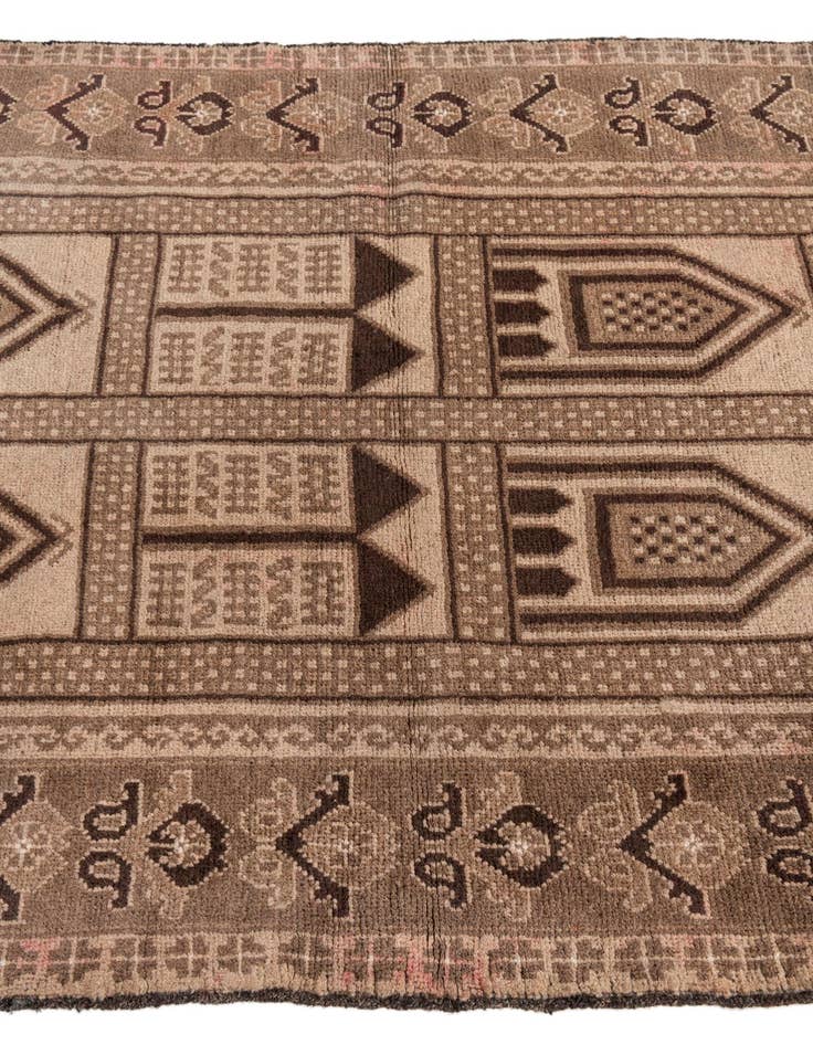 Detail image of 3' 4 x 6' 1  Hand Knotted Ultra Vintage Persian Wool Rug