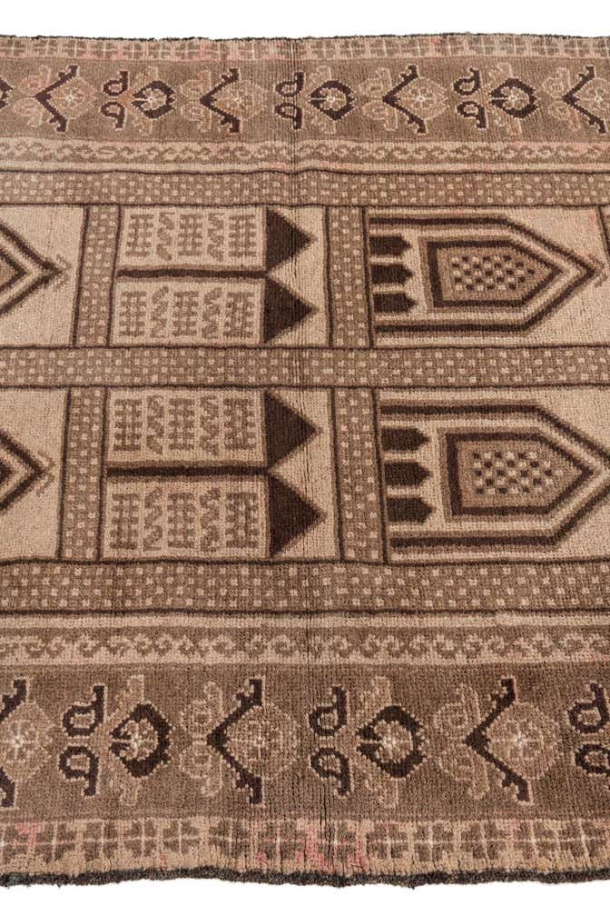 3' 4 x 6' 1 Hand Knotted Ultra Vintage Persian Wool Rug