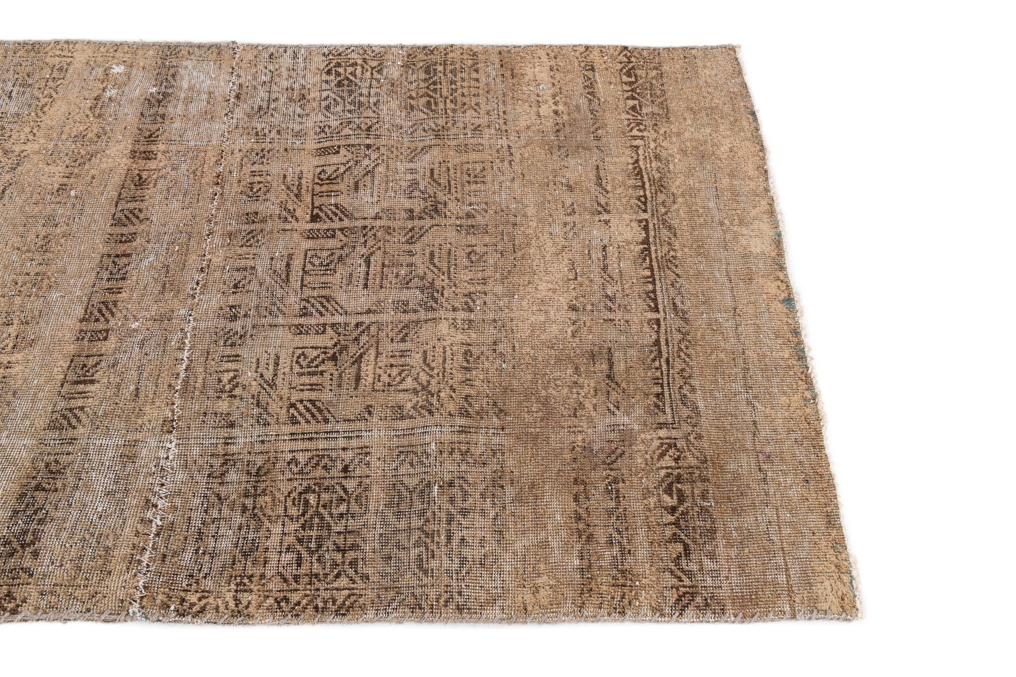 3' 3 x 5' 8 Hand Knotted Ultra Vintage Persian Wool Rug
