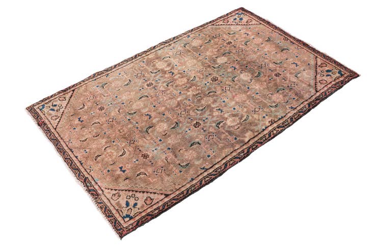 Detail image of 3' 1 x 4' 9 Hand Knotted Ultra Vintage Persian Wool Rug