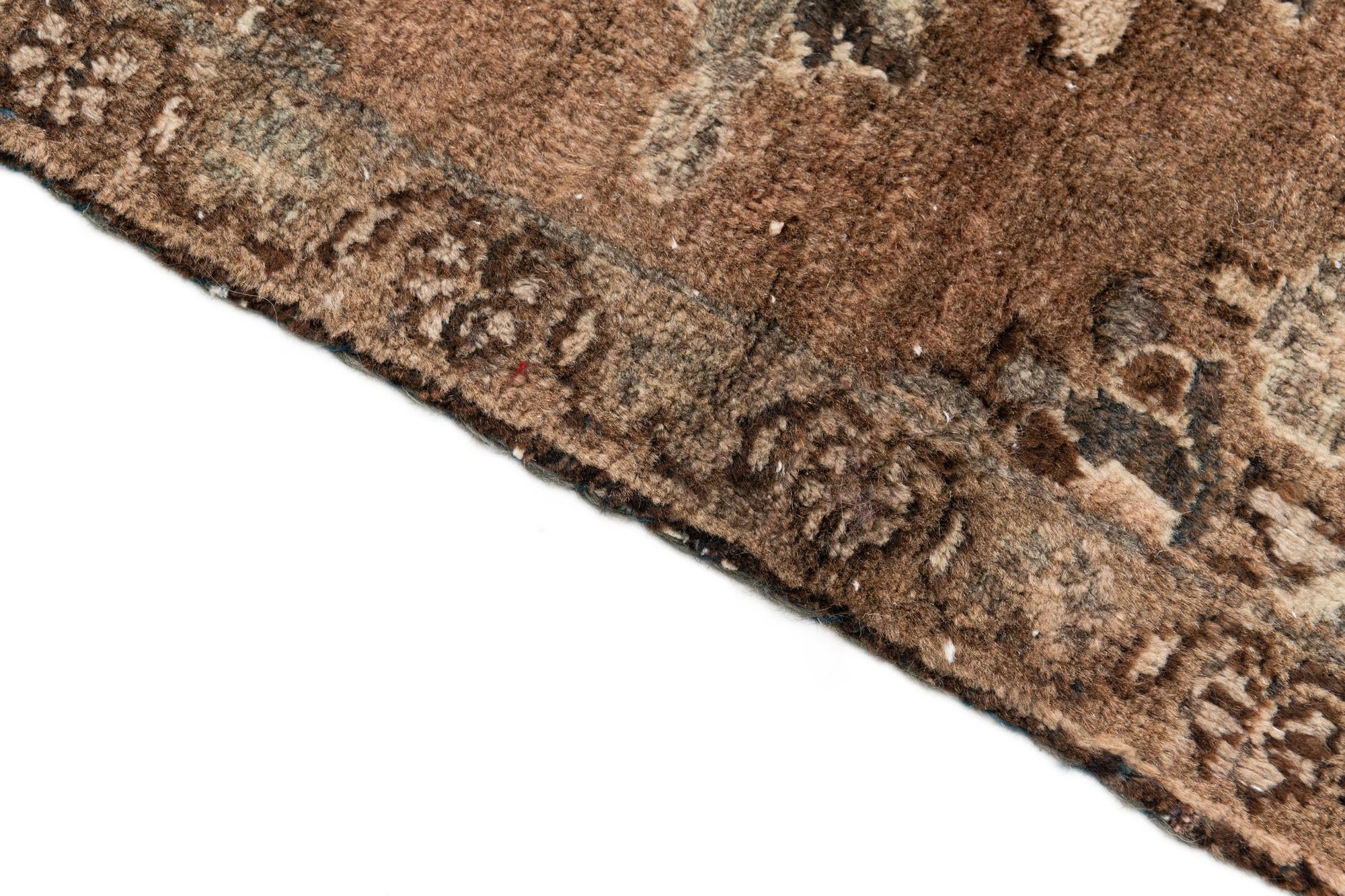 3' 3 x 5' 1 Hand Knotted Ultra Vintage Persian Wool Rug