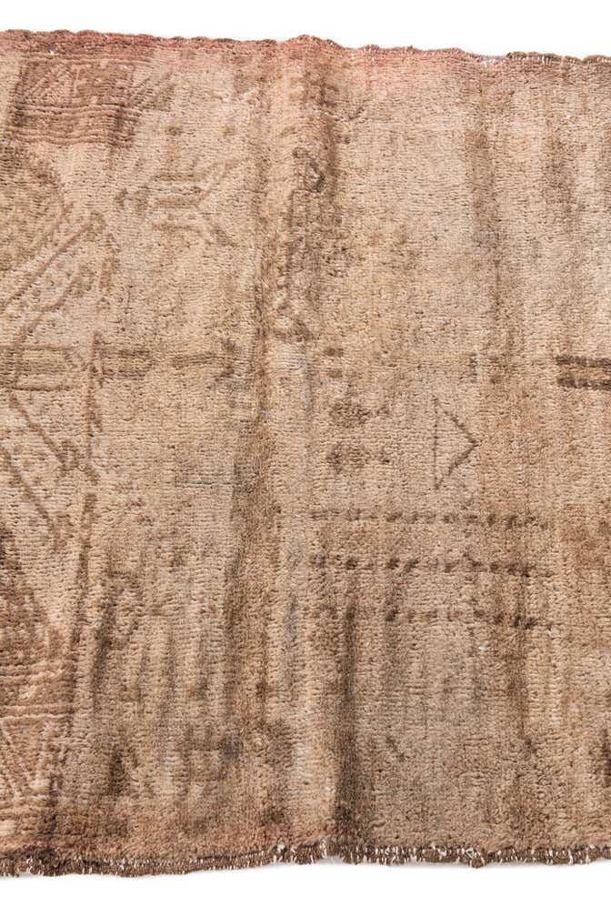 2' 9 x 4' 3 Hand Knotted Ultra Vintage Persian Wool Rug
