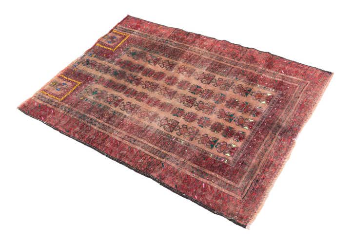 2' 10 x 4' Hand Knotted Ultra Vintage Persian Wool Rug