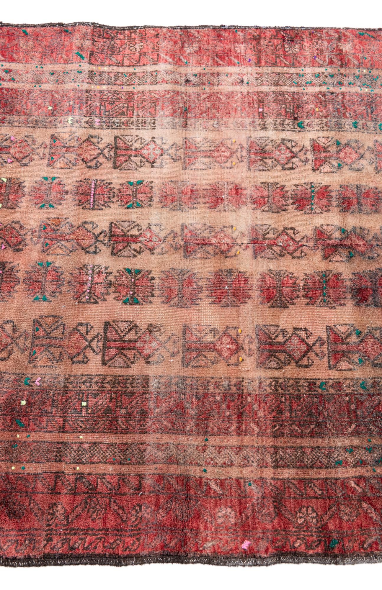 2' 10 x 4' Hand Knotted Ultra Vintage Persian Wool Rug