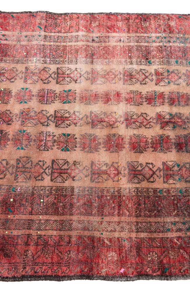 2' 10 x 4' Hand Knotted Ultra Vintage Persian Wool Rug