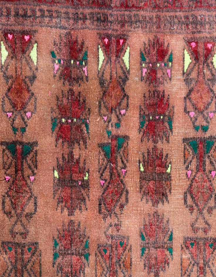 Detail image of 2' 10 x 4'  Hand Knotted Ultra Vintage Persian Wool Rug