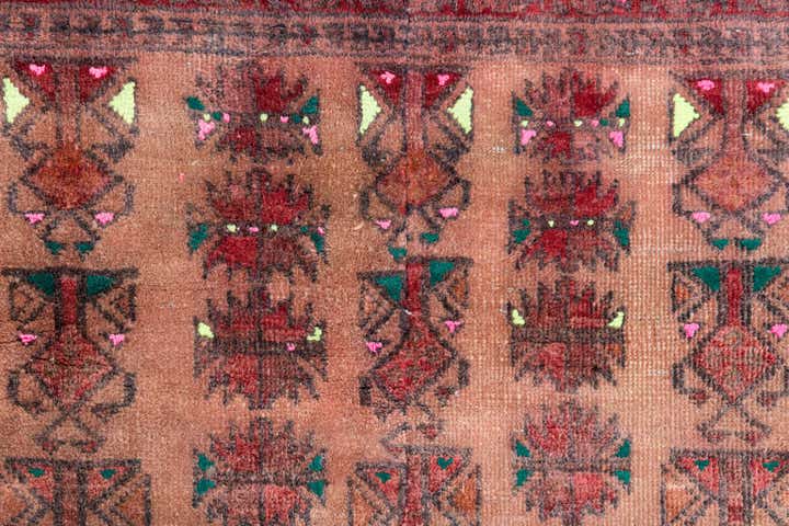 2' 10 x 4' Hand Knotted Ultra Vintage Persian Wool Rug