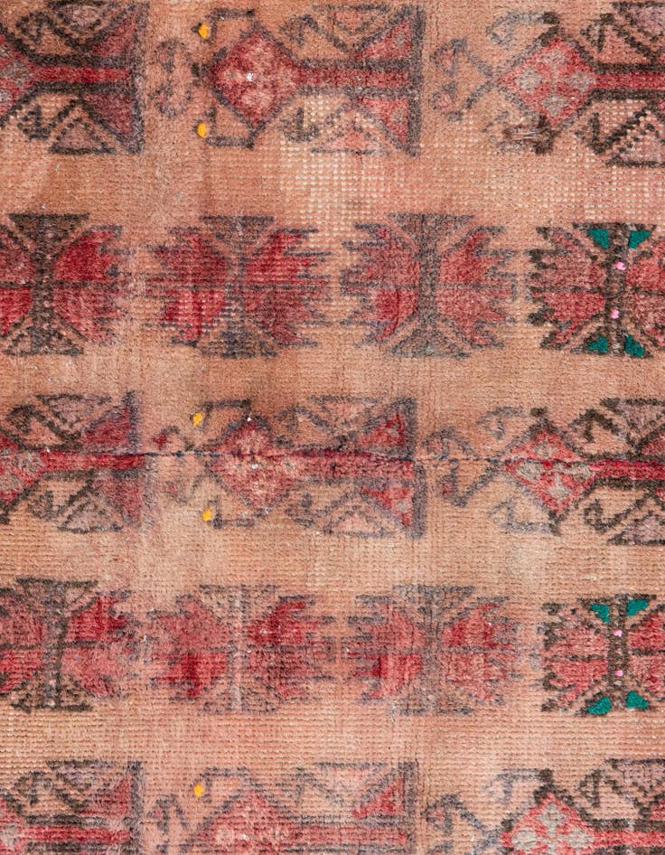 Detail image of 2' 10 x 4'  Hand Knotted Ultra Vintage Persian Wool Rug