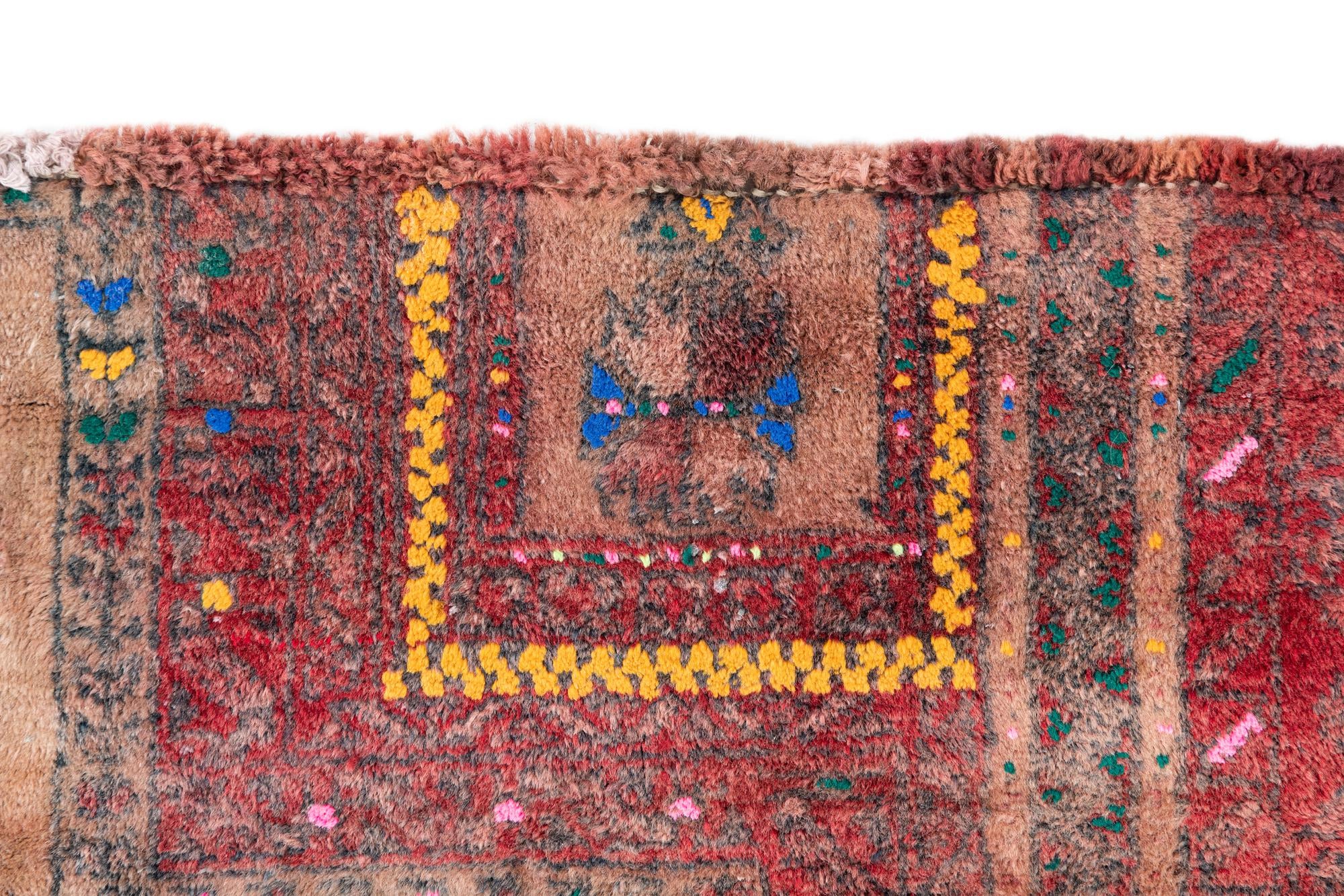 2' 10 x 4' Hand Knotted Ultra Vintage Persian Wool Rug