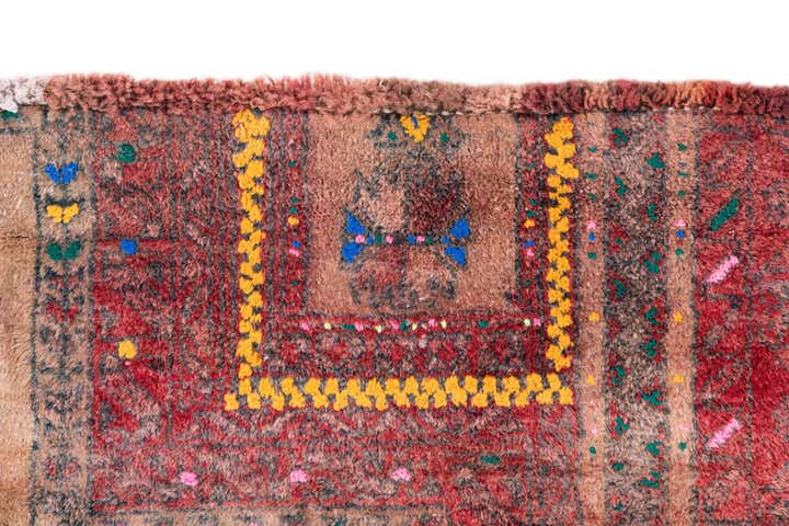 2' 10 x 4' Hand Knotted Ultra Vintage Persian Wool Rug