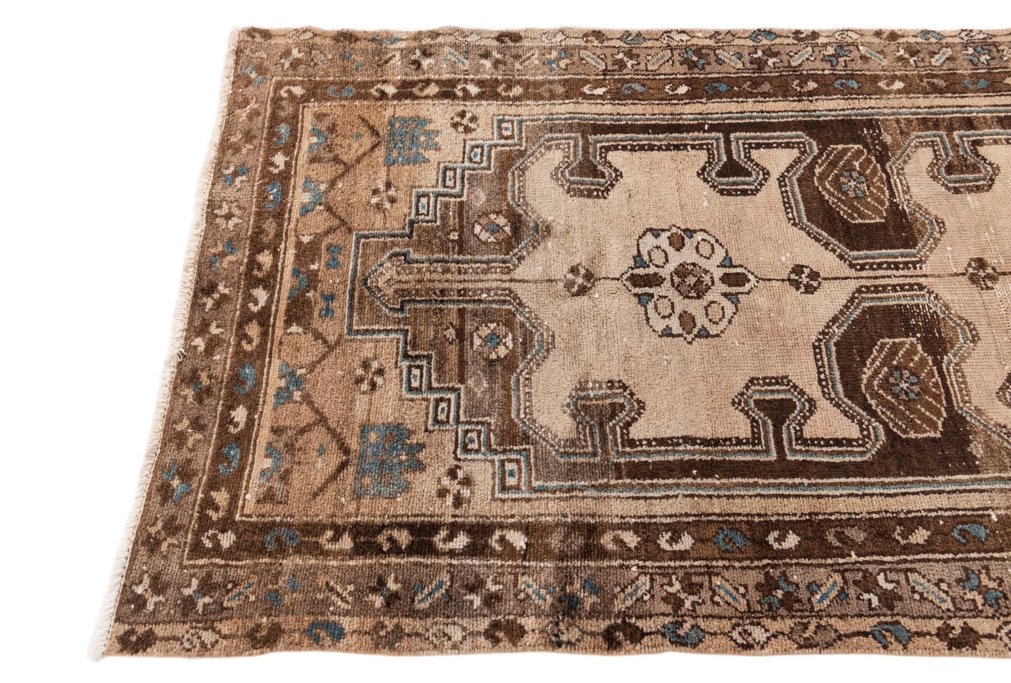 3' 2 x 6' 1 Hand Knotted Ultra Vintage Persian Wool Rug
