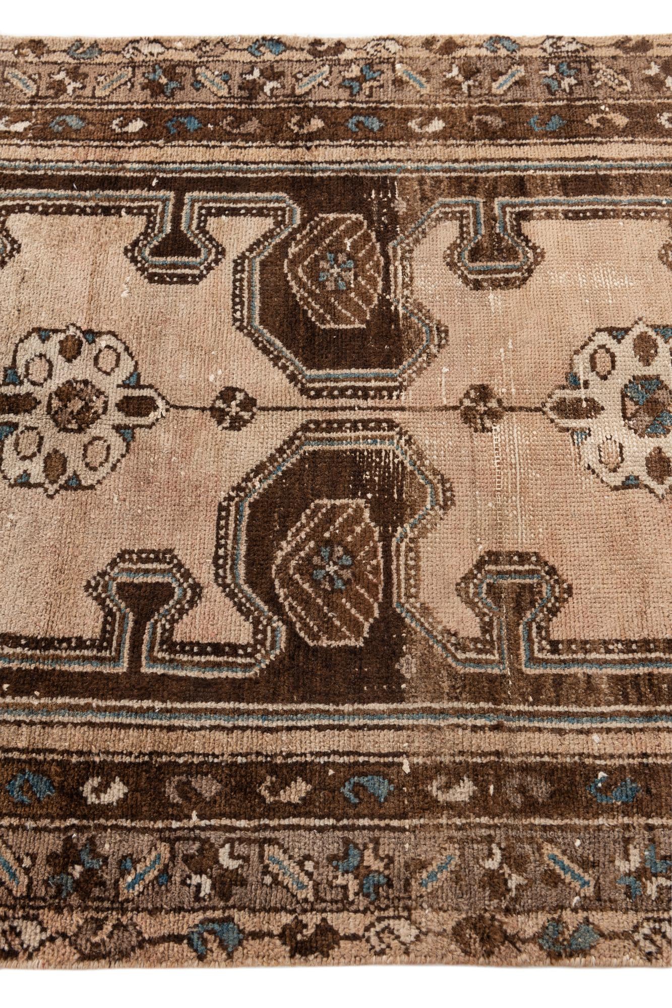 3' 2 x 6' 1 Hand Knotted Ultra Vintage Persian Wool Rug