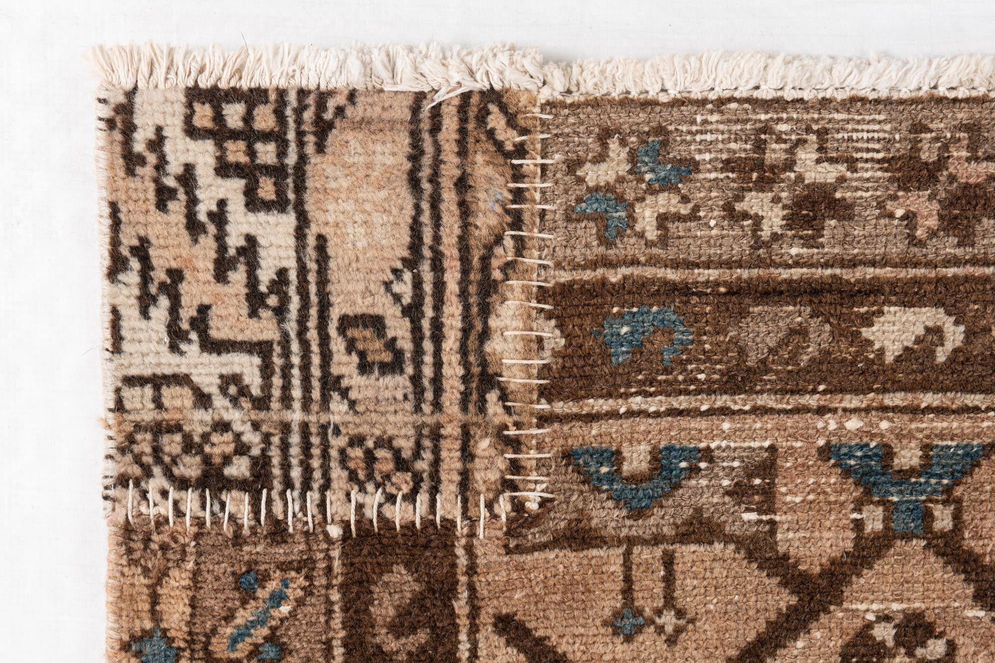 3' 2 x 6' 1 Hand Knotted Ultra Vintage Persian Wool Rug