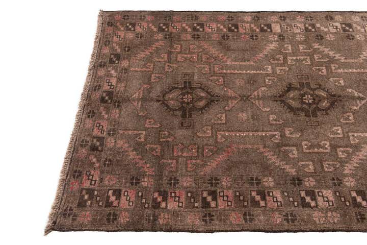 3' 8 x 6' 7 Hand Knotted Ultra Vintage Persian Wool Rug