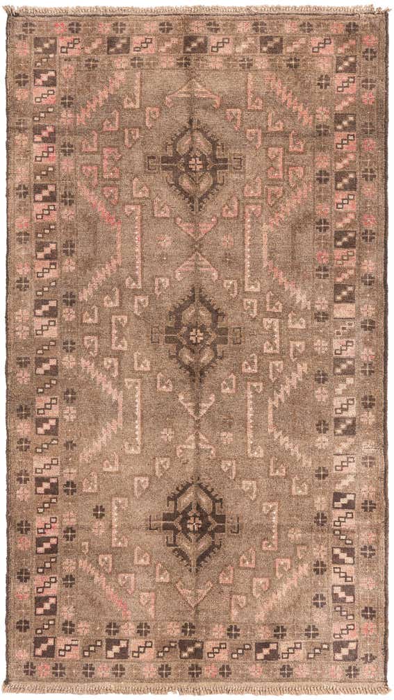 3' 8 x 6' 7 Hand Knotted Ultra Vintage Persian Wool Rug