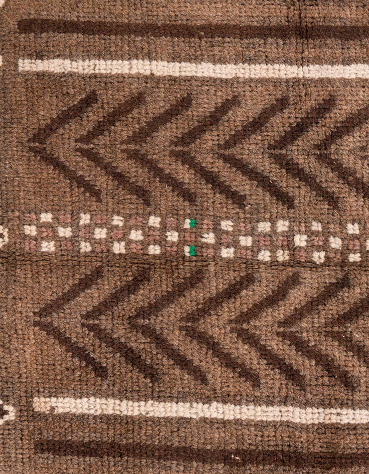 Detail image of 3' 7 x 6' 3  Hand Knotted Ultra Vintage Persian Wool Rug