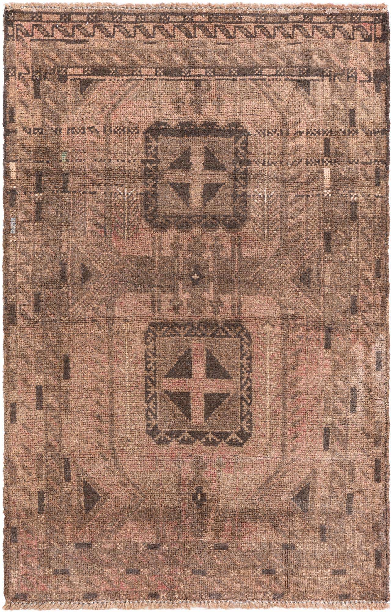 2' 9 x 4' 1 Hand Knotted Ultra Vintage Persian Wool Rug