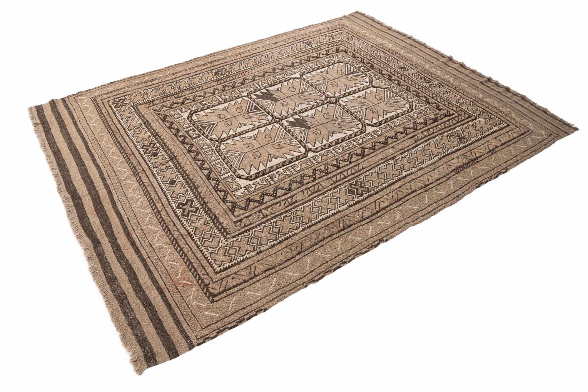 6' 5 x 8' 7 Hand Knotted Ultra Vintage Persian Wool Rug
