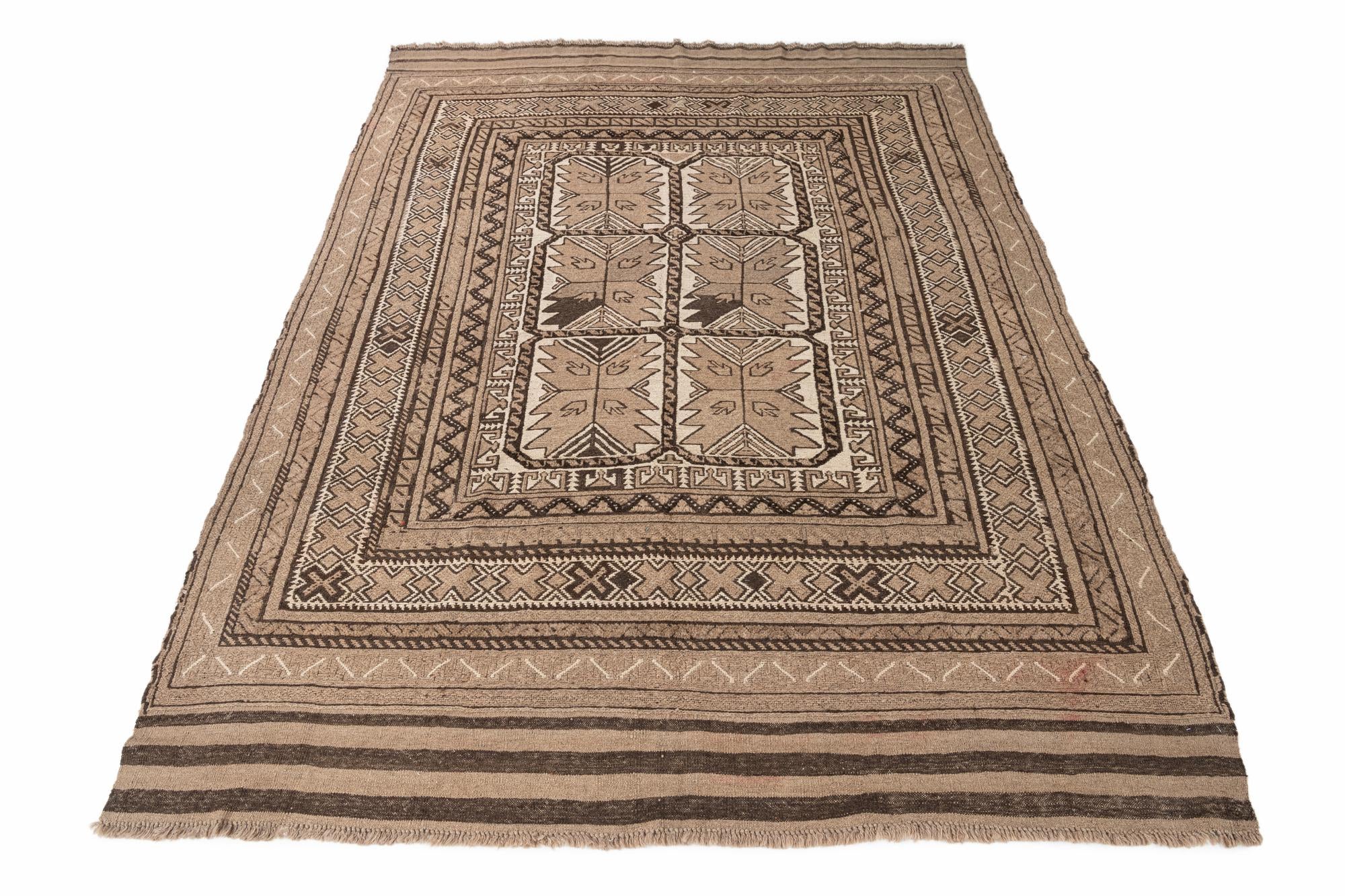 6' 5 x 8' 7 Hand Knotted Ultra Vintage Persian Wool Rug