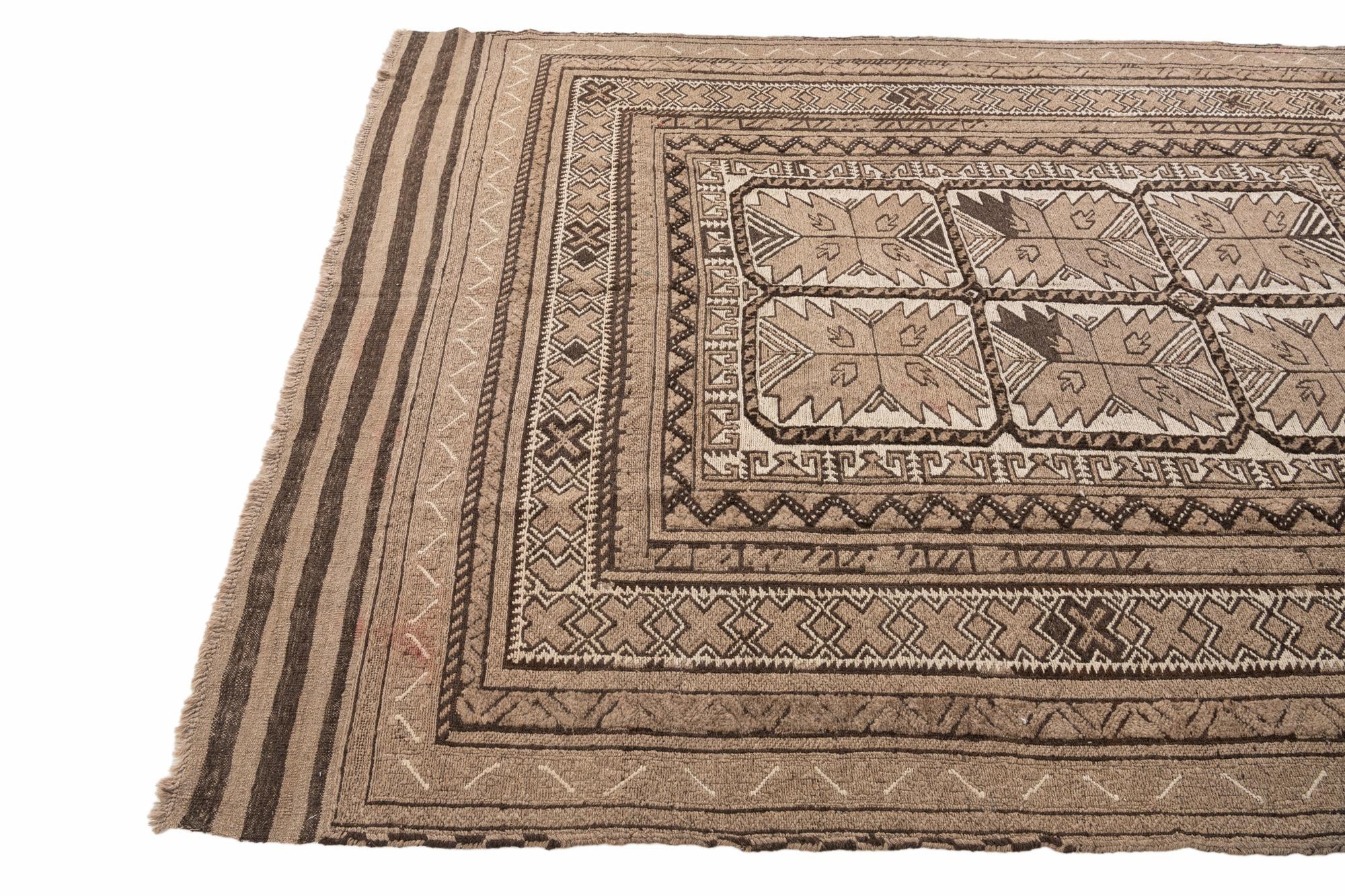 6' 5 x 8' 7 Hand Knotted Ultra Vintage Persian Wool Rug