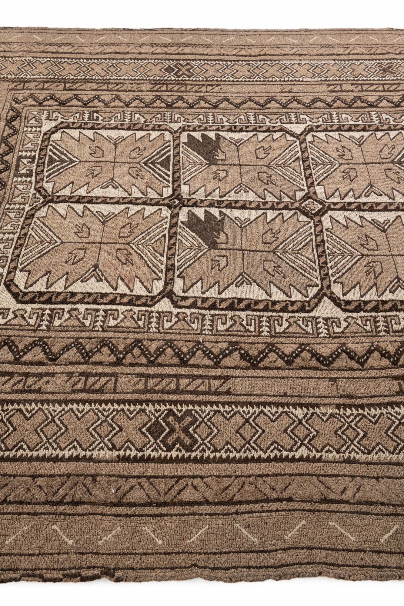 6' 5 x 8' 7 Hand Knotted Ultra Vintage Persian Wool Rug
