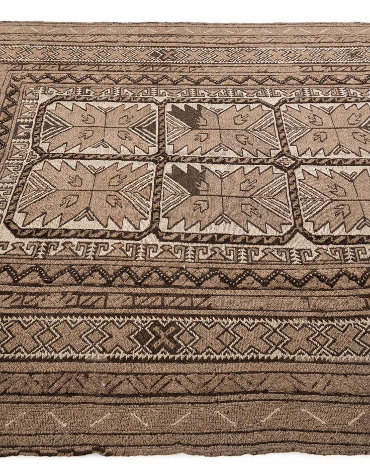 Detail image of  6' 5 x 8' 7  Hand Knotted Ultra Vintage Persian Wool Rug