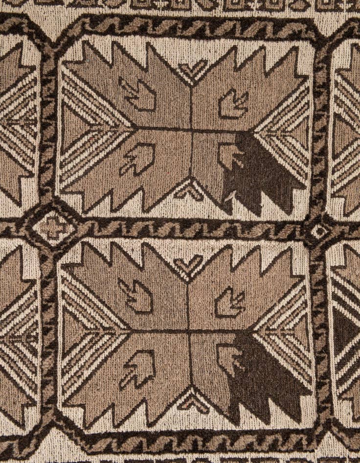 Detail image of  6' 5 x 8' 7  Hand Knotted Ultra Vintage Persian Wool Rug