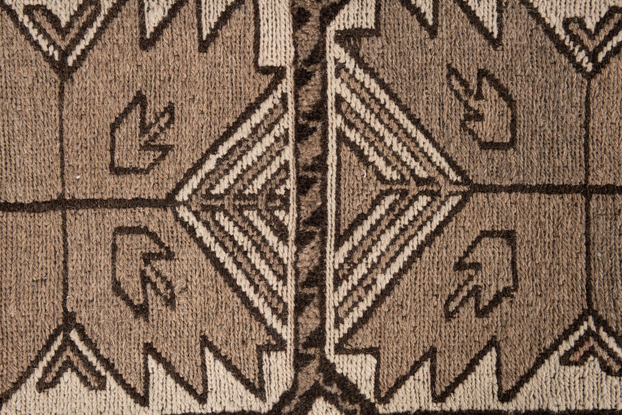 6' 5 x 8' 7 Hand Knotted Ultra Vintage Persian Wool Rug