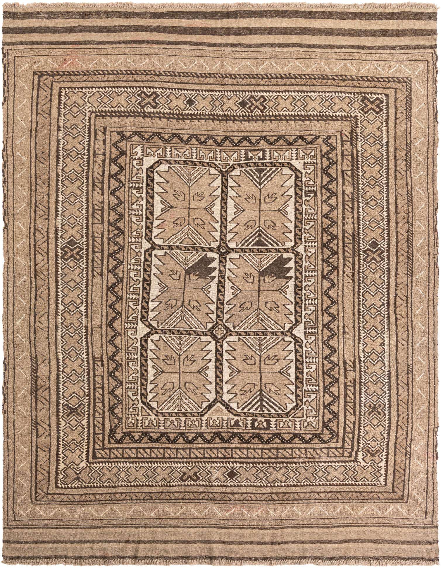 Primary image of  6' 5 x 8' 7  Hand Knotted Ultra Vintage Persian Wool Rug