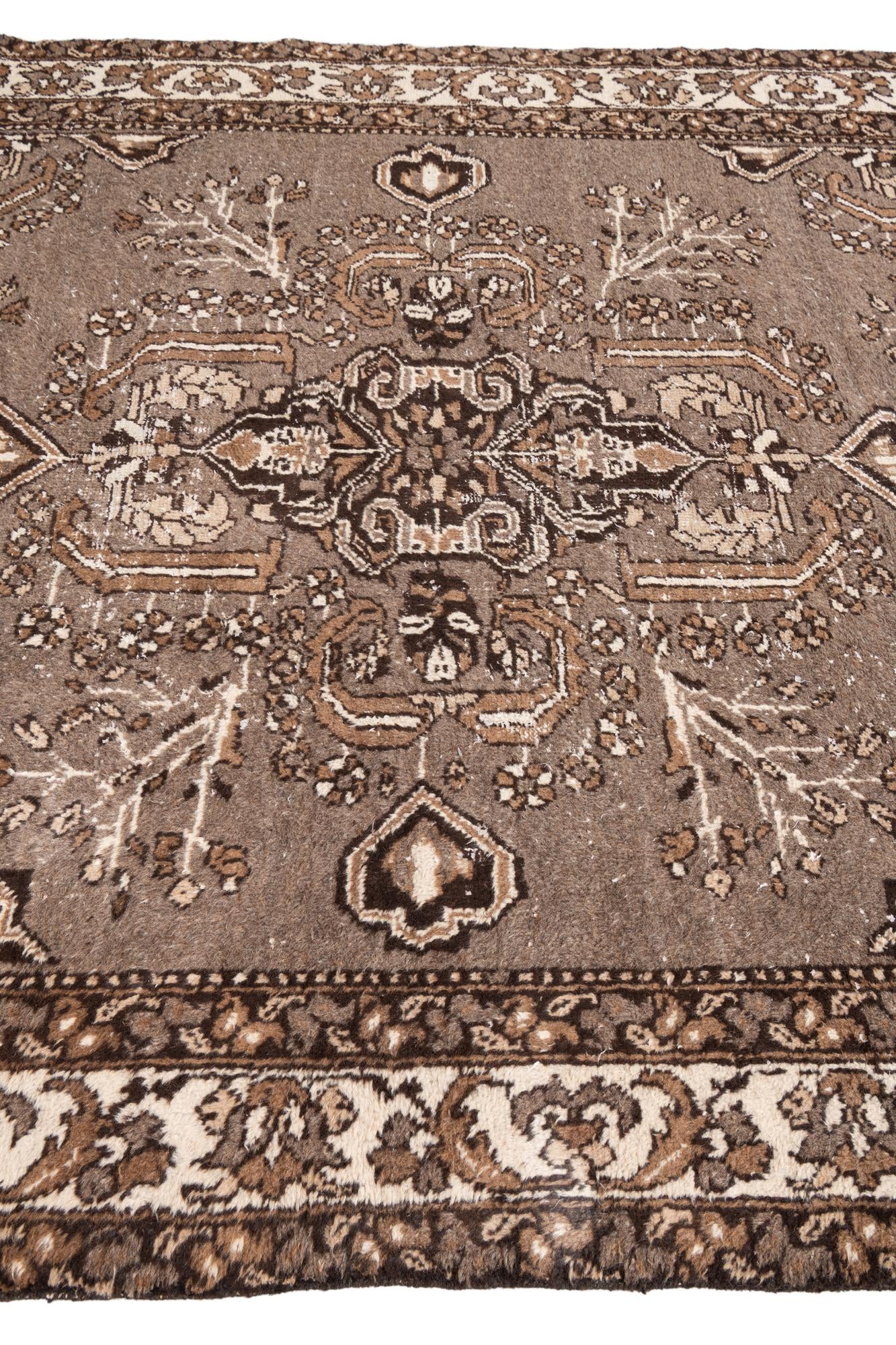 6' 5 x 9' 8 Hand Knotted Ultra Vintage Persian Wool Rug