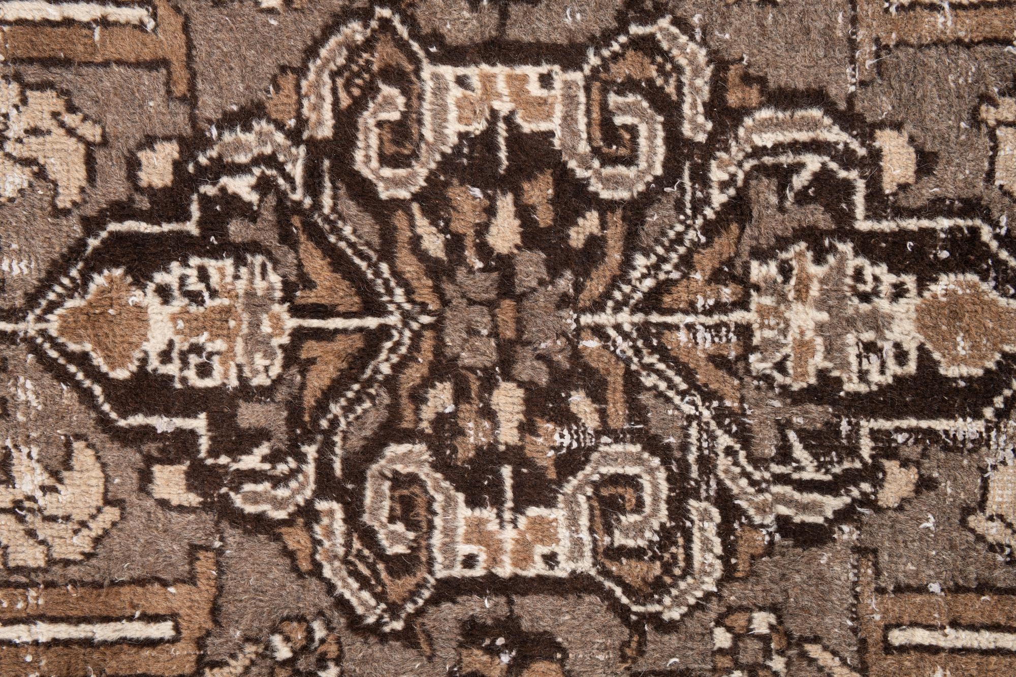 6' 5 x 9' 8 Hand Knotted Ultra Vintage Persian Wool Rug