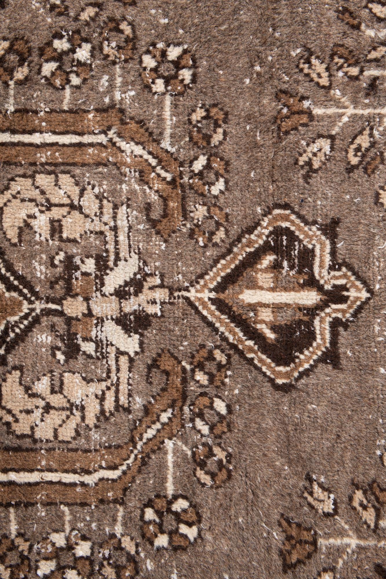 6' 5 x 9' 8 Hand Knotted Ultra Vintage Persian Wool Rug