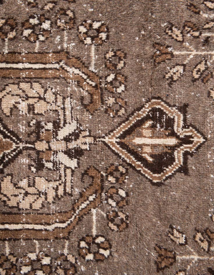 Detail image of 6' 5 x 9' 8  Hand Knotted Ultra Vintage Persian Wool Rug