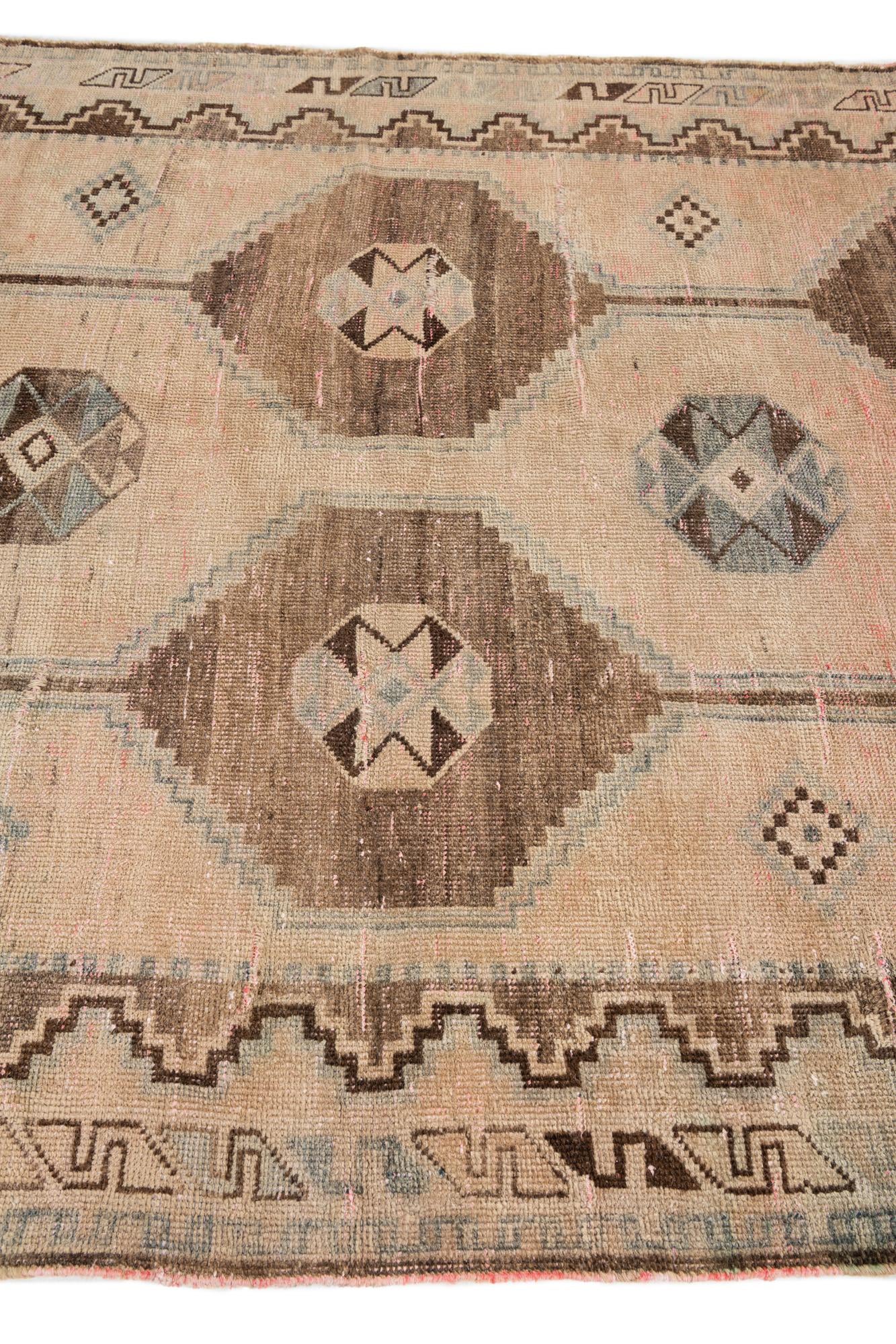 5' 6 x 9' 2 Hand Knotted Ultra Vintage Persian Wool Rug