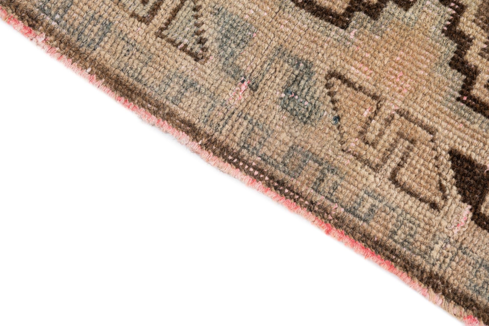 5' 6 x 9' 2 Hand Knotted Ultra Vintage Persian Wool Rug