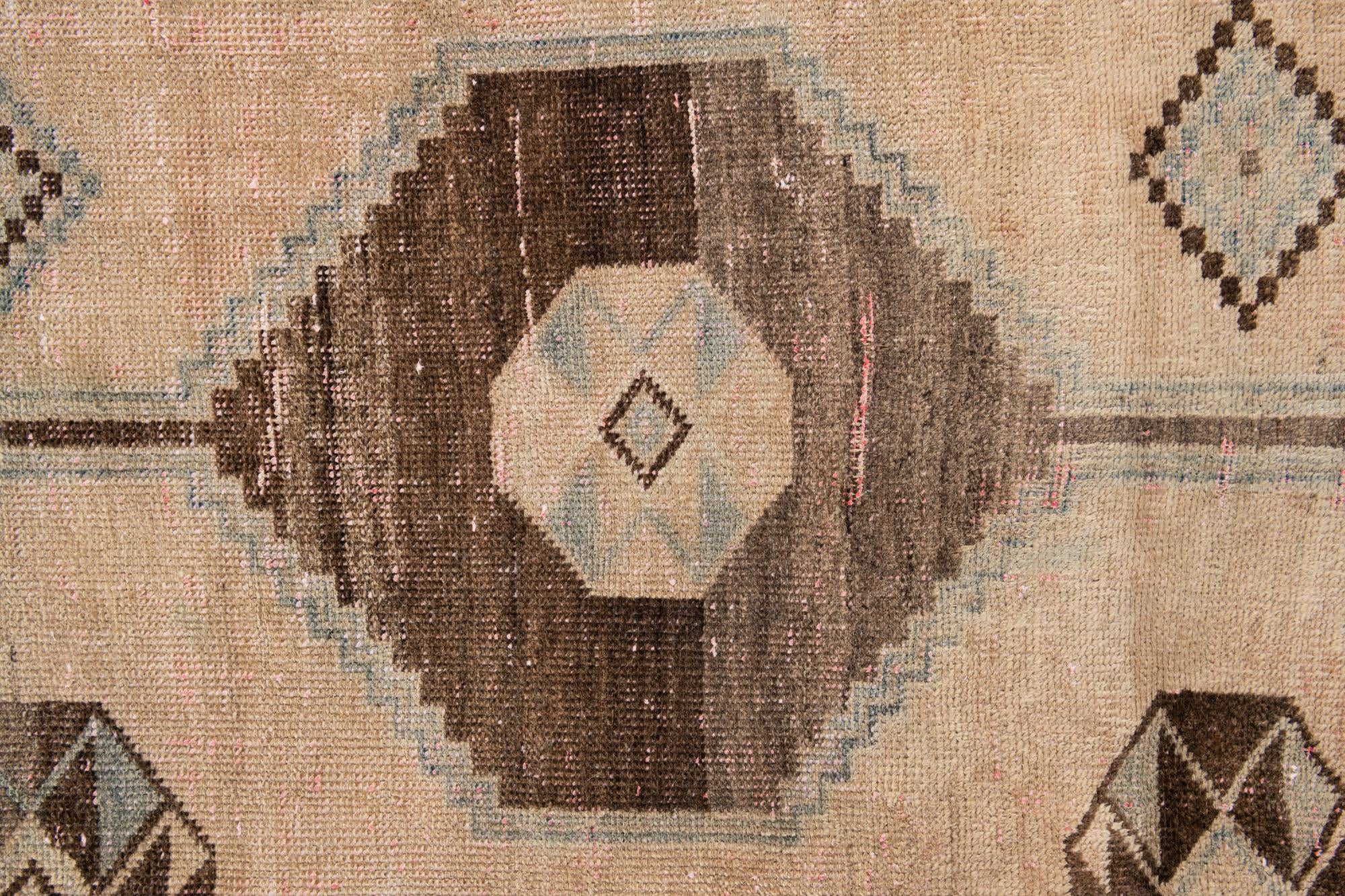 5' 6 x 9' 2 Hand Knotted Ultra Vintage Persian Wool Rug