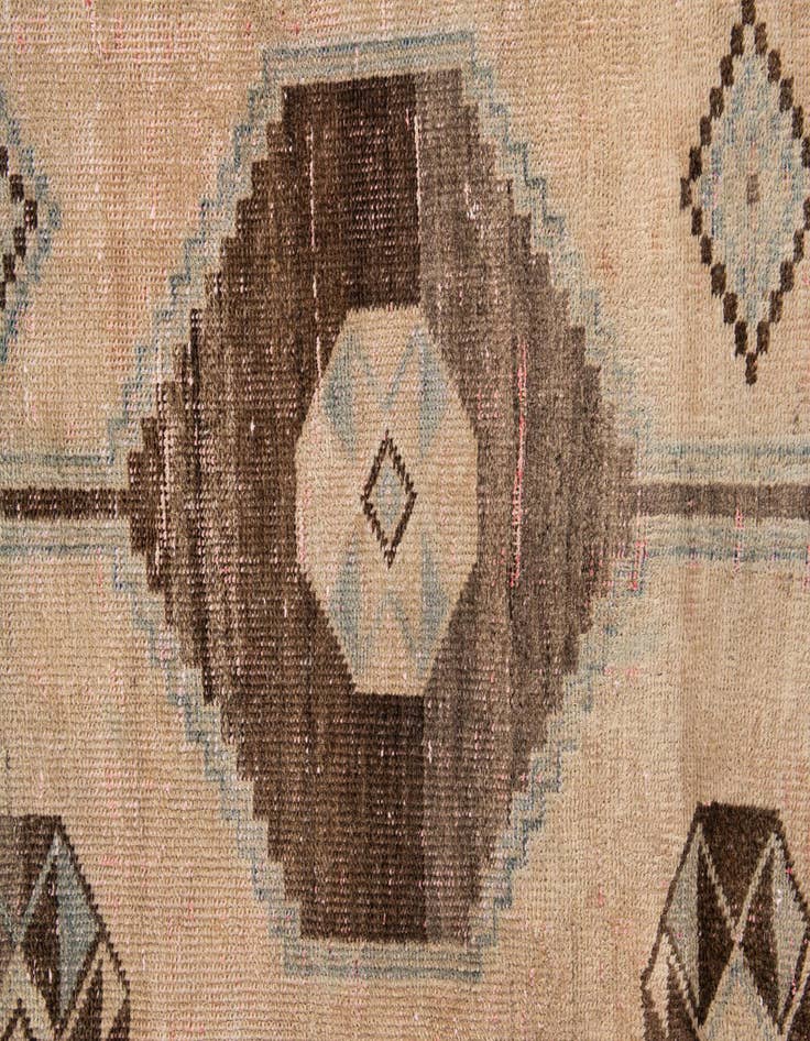 Detail image of 5' 6 x 9' 2  Hand Knotted Ultra Vintage Persian Wool Rug