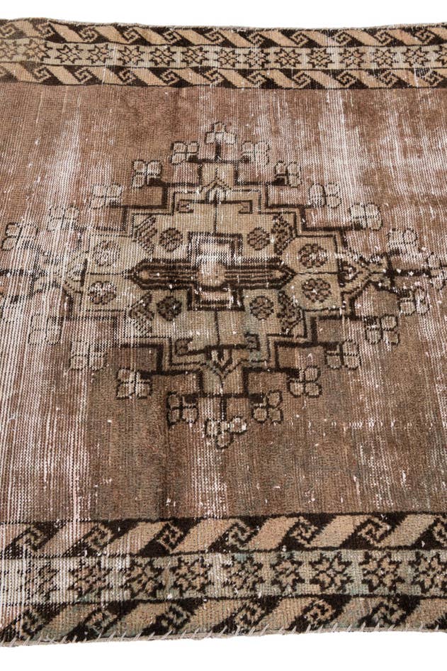 Detail image of 3' 9 x 6' Hand Knotted Ultra Vintage Persian Wool Rug