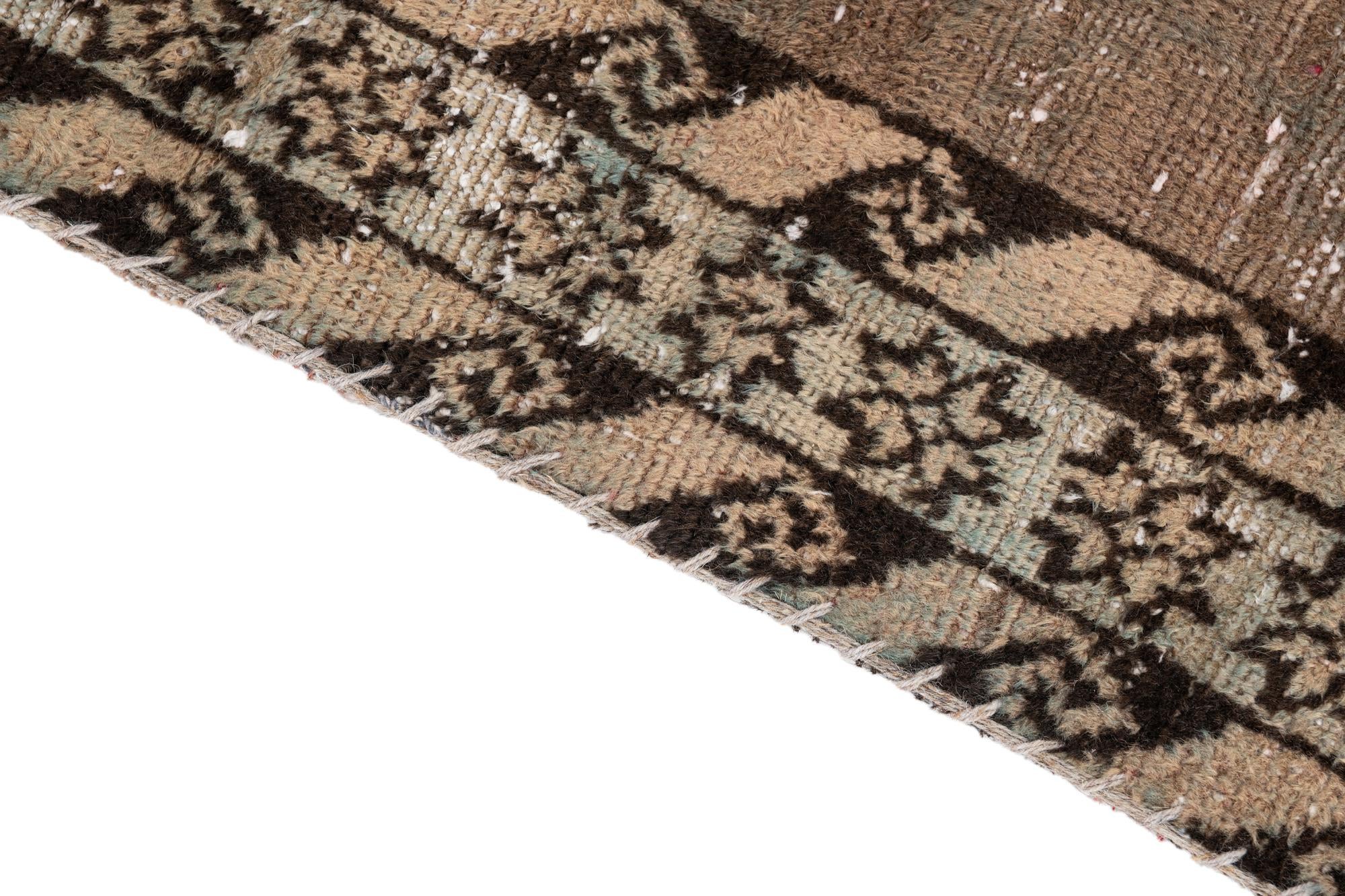 3' 9 x 6' Hand Knotted Ultra Vintage Persian Wool Rug