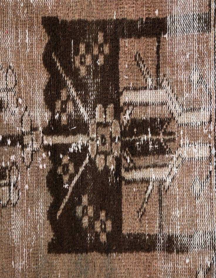 Detail image of 3' 9 x 6'  Hand Knotted Ultra Vintage Persian Wool Rug