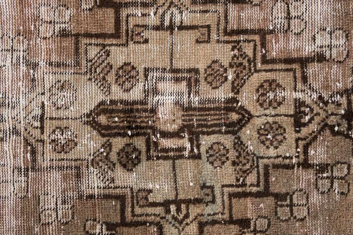 3' 9 x 6' Hand Knotted Ultra Vintage Persian Wool Rug