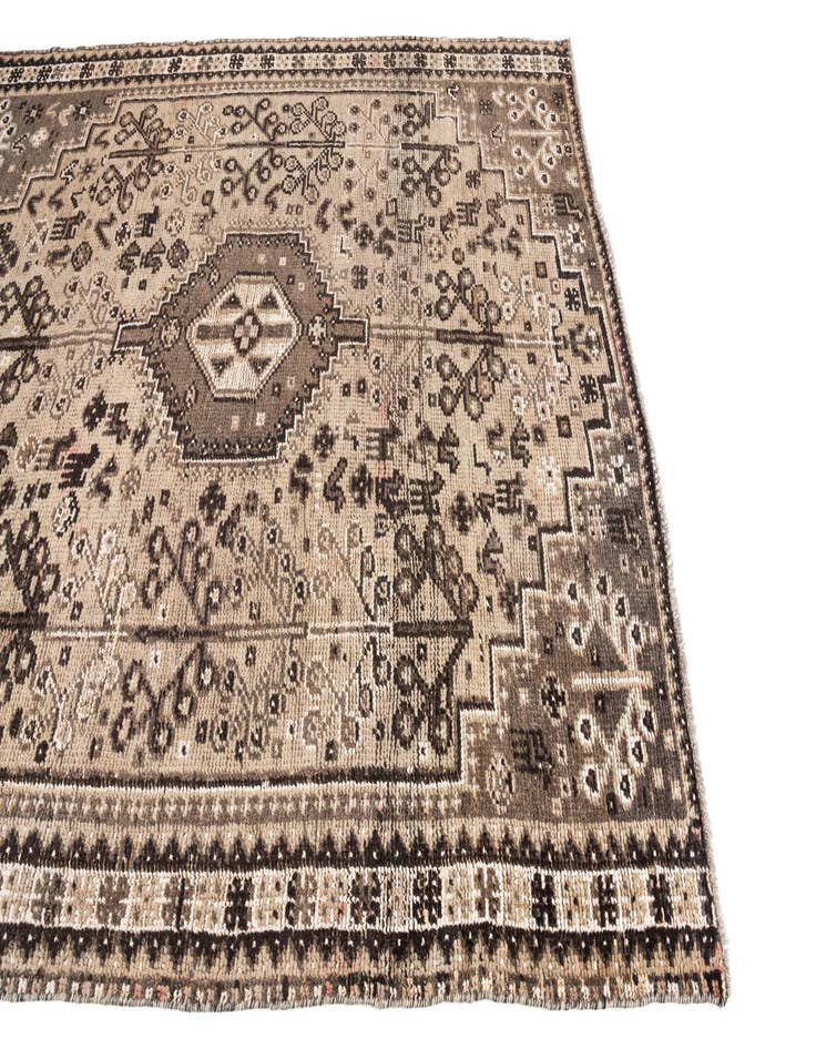 Detail image of 6' 8 x 8' 2  Hand Knotted Ultra Vintage Persian Wool Rug