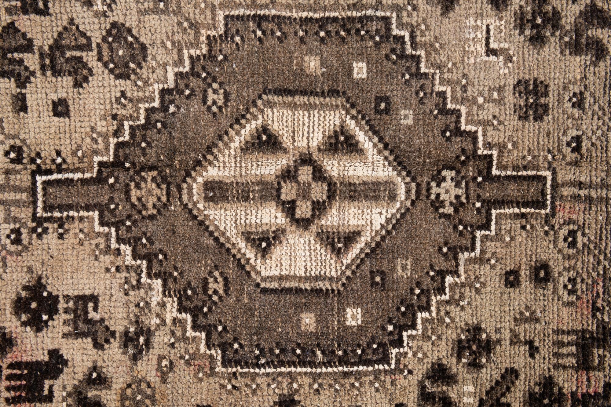 6' 8 x 8' 2 Hand Knotted Ultra Vintage Persian Wool Rug