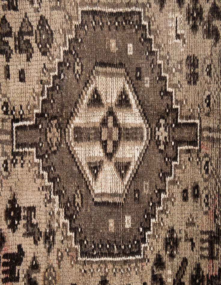 Detail image of 6' 8 x 8' 2  Hand Knotted Ultra Vintage Persian Wool Rug